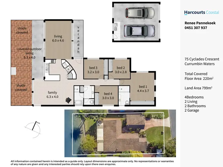 Floorplan of Homely house listing, 75 Cyclades Crescent, Currumbin Waters QLD 4223