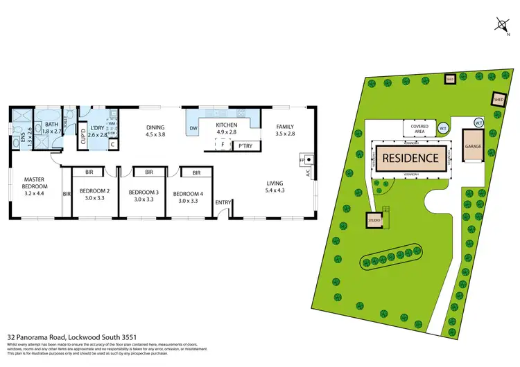 Floorplan of Homely house listing, 32 Panorama Road, Lockwood South VIC 3551