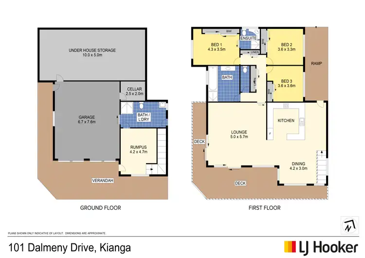 Floorplan of Homely house listing, 101 Dalmeny Drive, Kianga NSW 2546