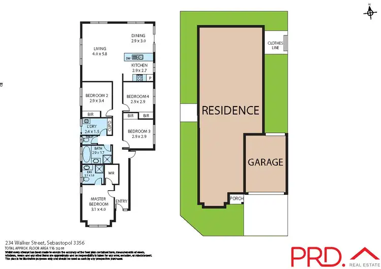Floorplan of Homely house listing, 234 Walker Street, Sebastopol VIC 3356