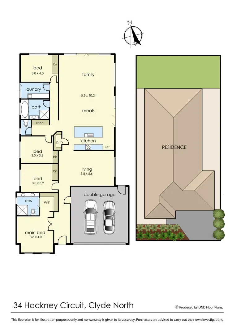 Floorplan of Homely house listing, 34 Hackney Circuit, Clyde North VIC 3978