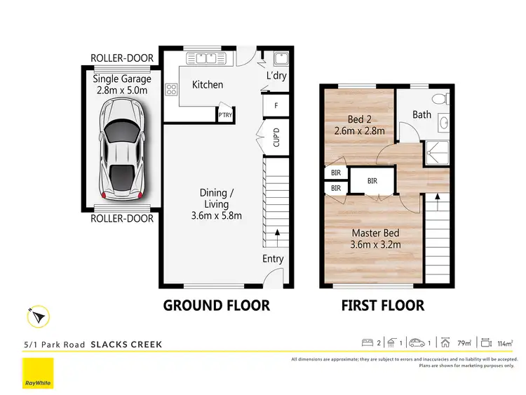 Floorplan of Homely townhouse listing, 5/1 Park Road, Slacks Creek QLD 4127