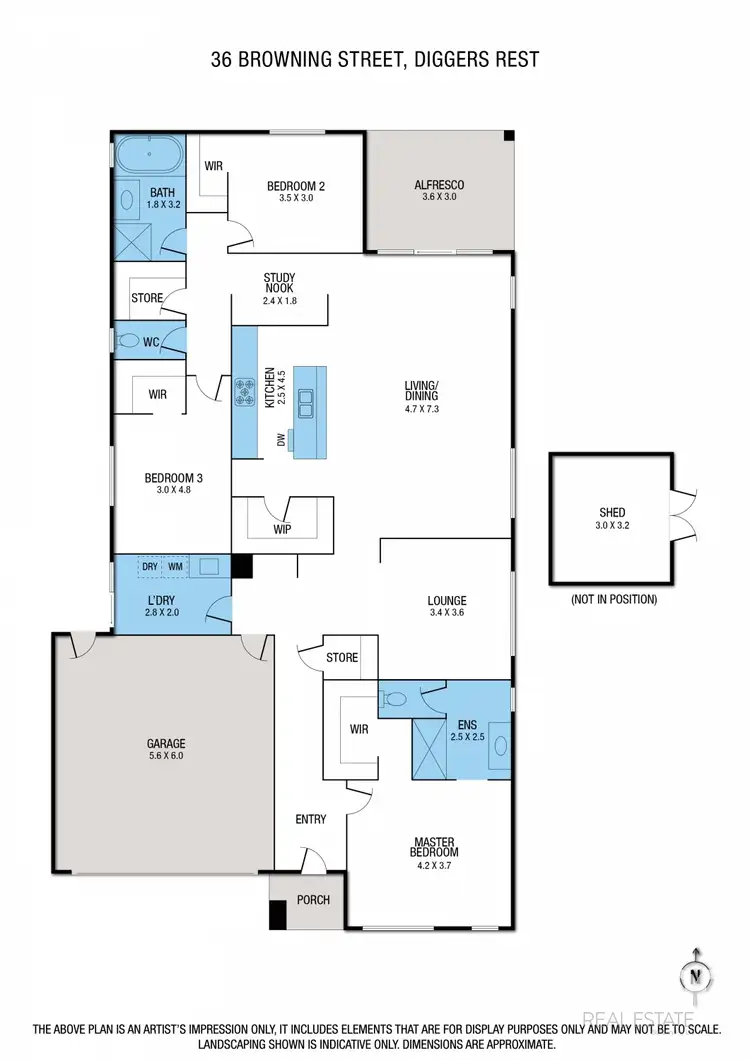 Floorplan of Homely house listing, 36 Browning Street, Diggers Rest VIC 3427