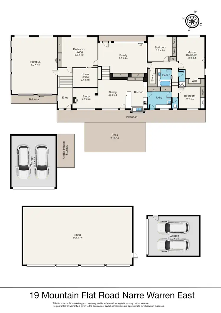 Floorplan of Homely rural property listing, 19 Mountain Flat Road, Narre Warren East VIC 3804