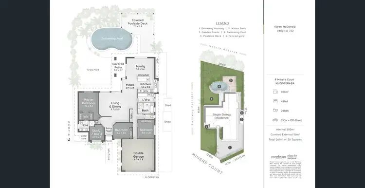 Floorplan of Homely house listing, 9 Miners Court, Mudgeeraba QLD 4213