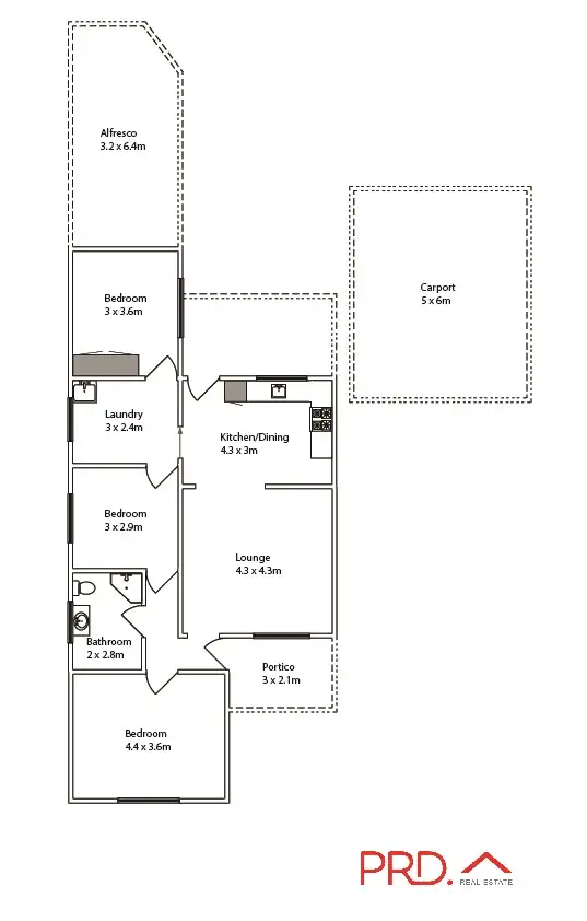 Floorplan of Homely house listing, 825 Fourteenth Street, Mildura VIC 3500