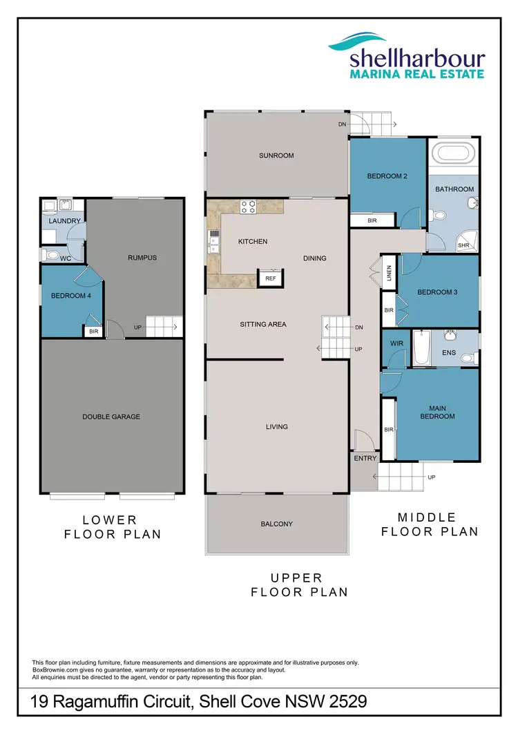 Floorplan of Homely house listing, 19 Ragamuffin Circuit, Shell Cove NSW 2529