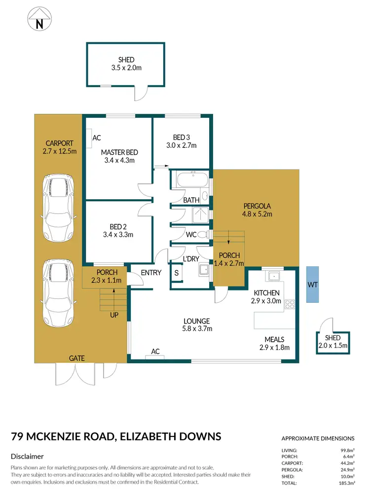 Floorplan of Homely house listing, 79 McKenzie Road, Elizabeth Downs SA 5113