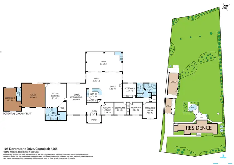 Floorplan of Homely house listing, 105 Devonstone Drive, Cooroibah QLD 4565