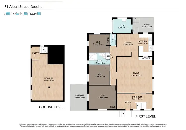 Floorplan of Homely house listing, 71 Albert Street, Goodna QLD 4300