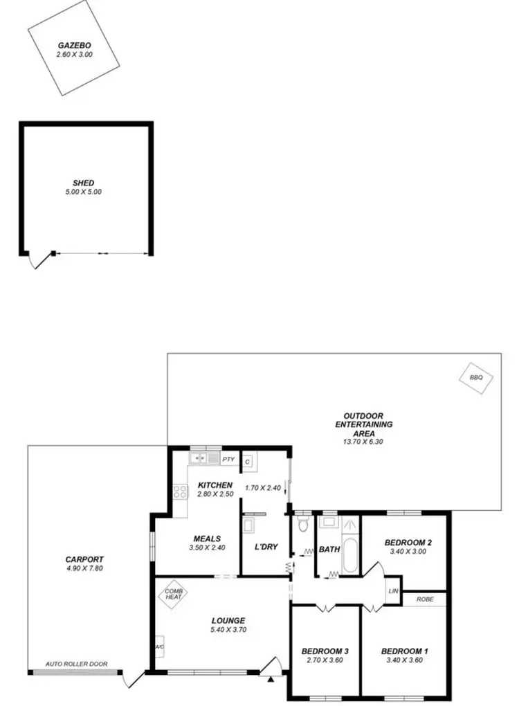 Floorplan of Homely house listing, 5 Ansbert St, Christie Downs SA 5164