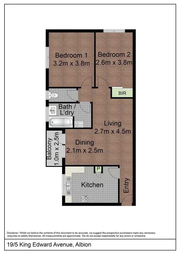 Floorplan of Homely apartment listing, 19/5 King Edward Avenue, Albion VIC 3020