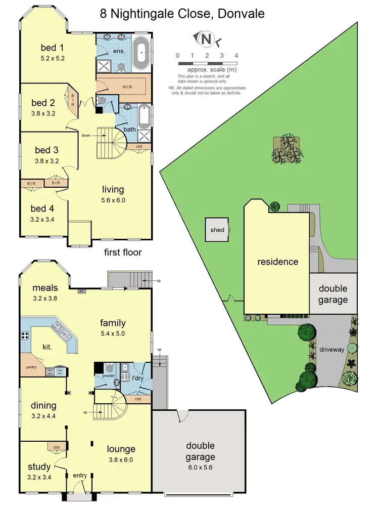Floorplan of Homely house listing, 8 Nightingale Close, Donvale VIC 3111