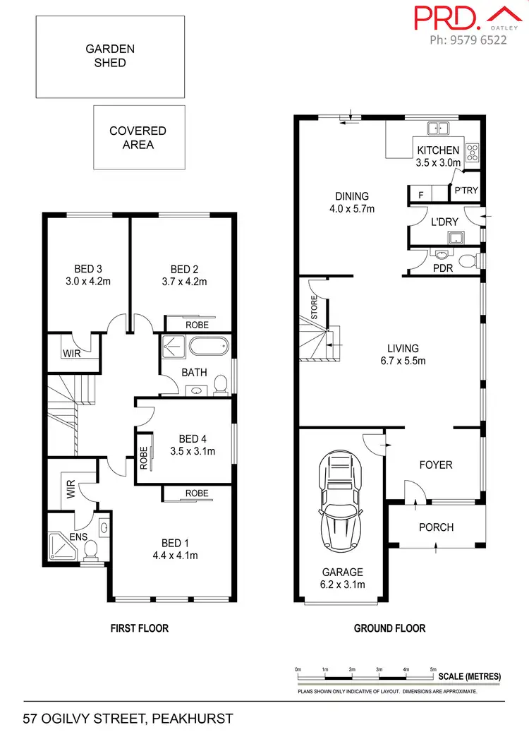 Floorplan of Homely house listing, 57 Ogilvy Street, Peakhurst NSW 2210