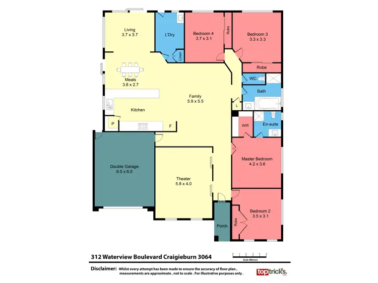 Floorplan of Homely house listing, 312 Waterview Boulevard, Craigieburn VIC 3064