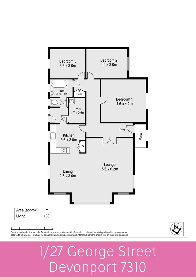 Floorplan of Homely house listing, 1/27 George Street, Devonport TAS 7310