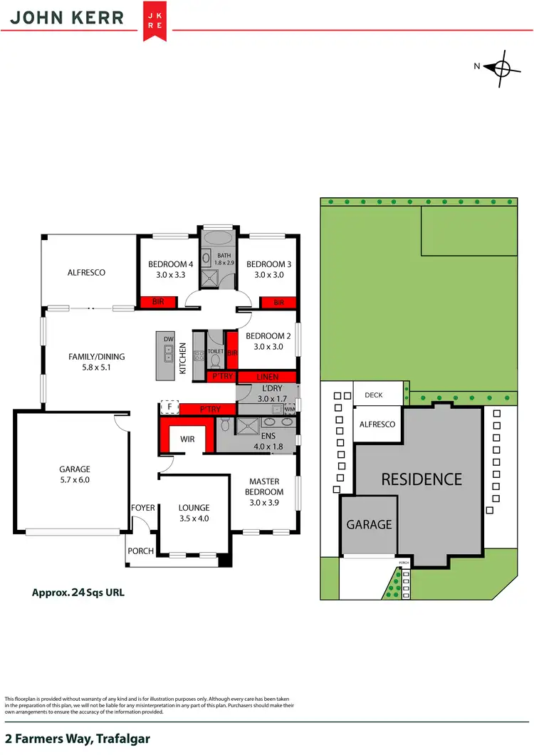 Floorplan of Homely house listing, 2 Farmers Way, Trafalgar VIC 3824
