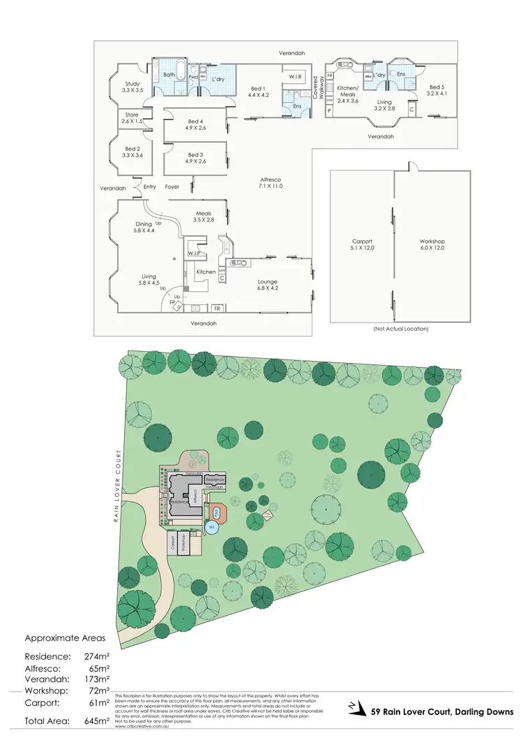 Floorplan of Homely house listing, 59 Rain Lover Court, Darling Downs WA 6122