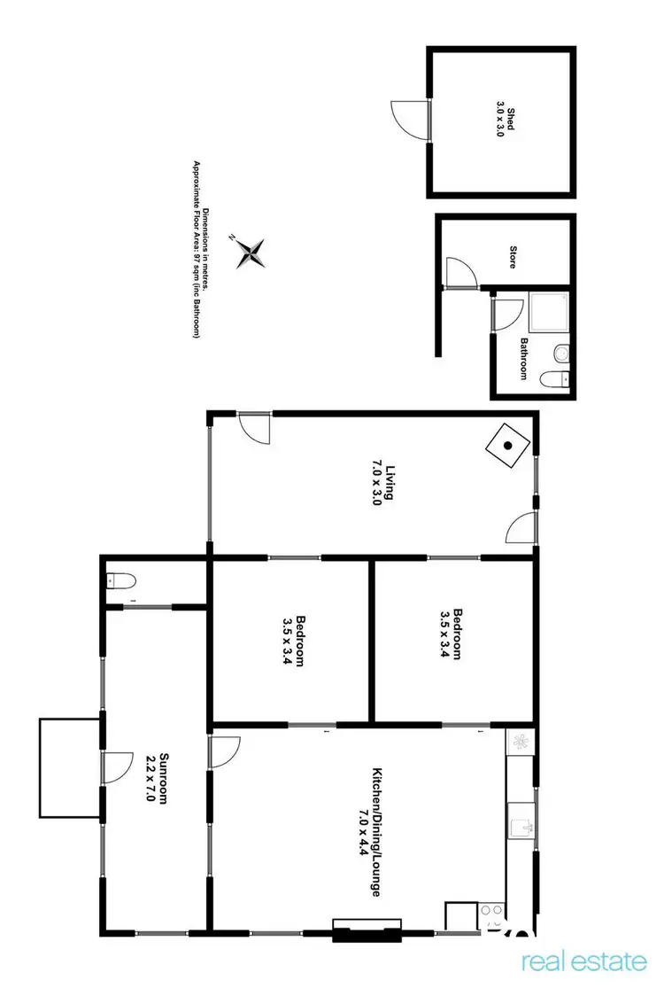 Floorplan of Homely house listing, 63 Arthurs Lake Road, Wilburville TAS 7030