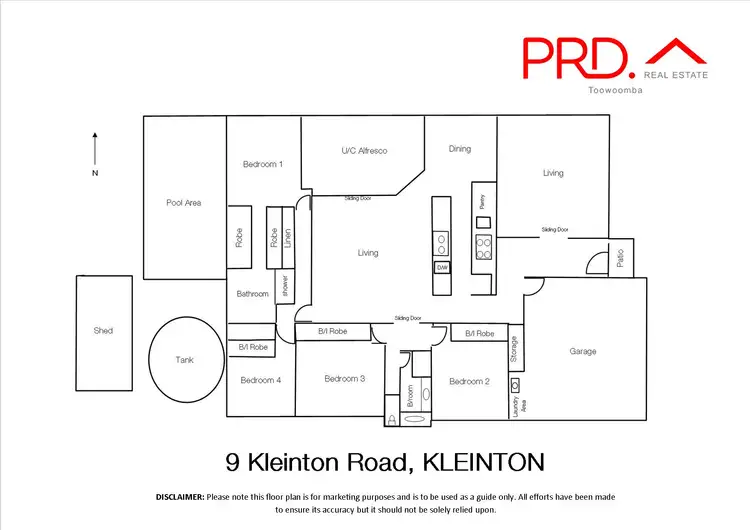 Floorplan of Homely house listing, 9 Kleinton Road, Kleinton QLD 4352