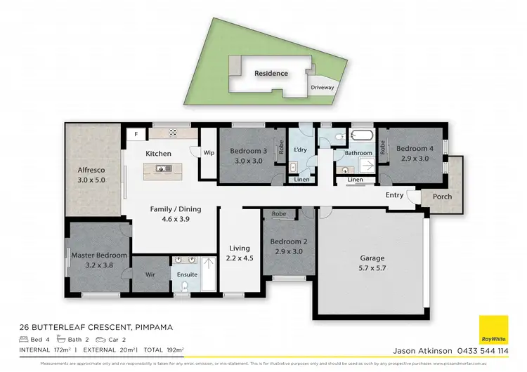 Floorplan of Homely house listing, 26 Butterleaf Crescent, Pimpama QLD 4209