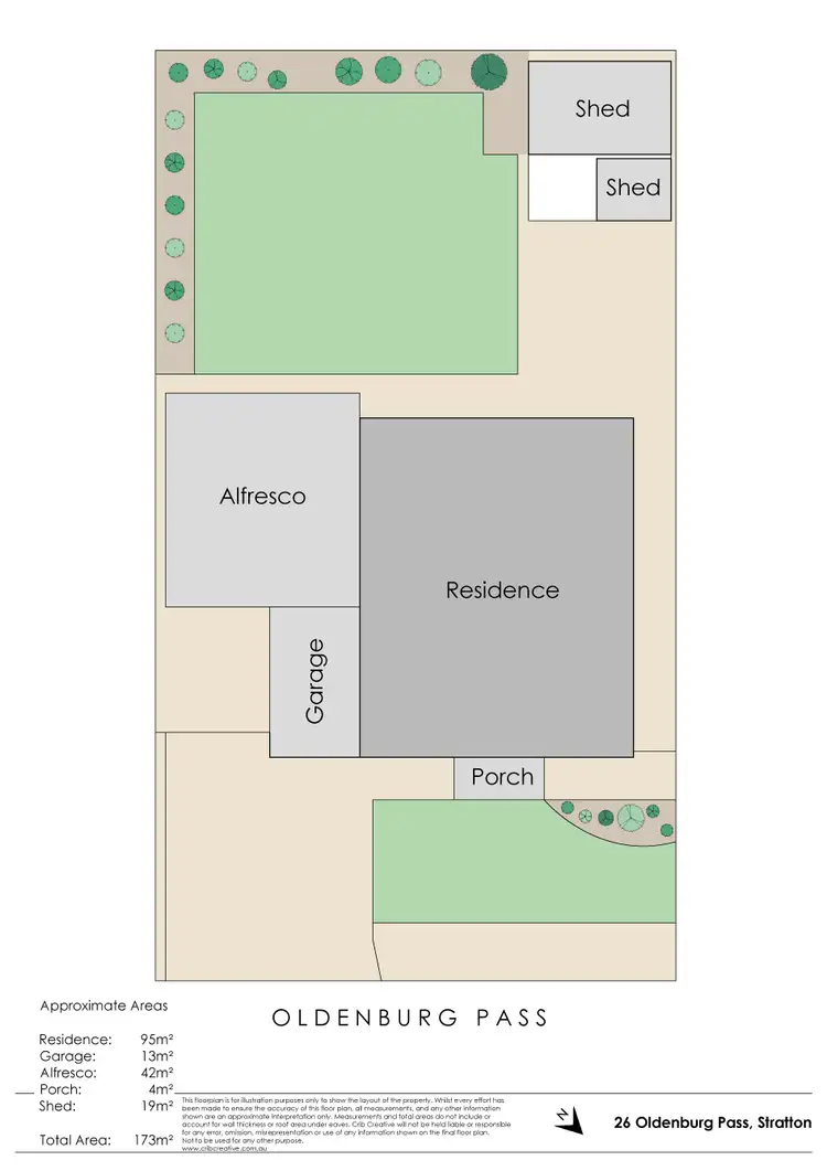 Floorplan of Homely house listing, 26 Oldenburg Pass, Stratton WA 6056