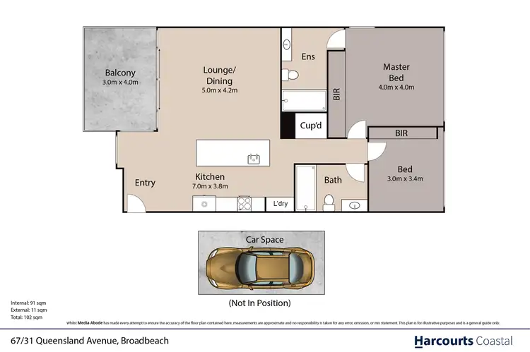 Floorplan of Homely apartment listing, 67/31 Queensland Avenue, Broadbeach QLD 4218