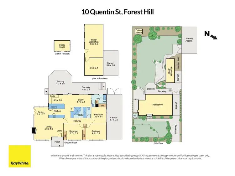 Floorplan of Homely house listing, 10 Quentin Street, Forest Hill VIC 3131