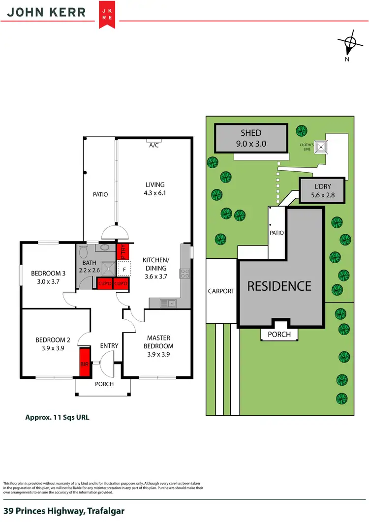 Floorplan of Homely house listing, 39 Princes Highway, Trafalgar VIC 3824