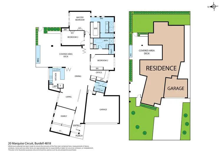 Floorplan of Homely house listing, 20 Marquise Circuit, Burdell QLD 4818