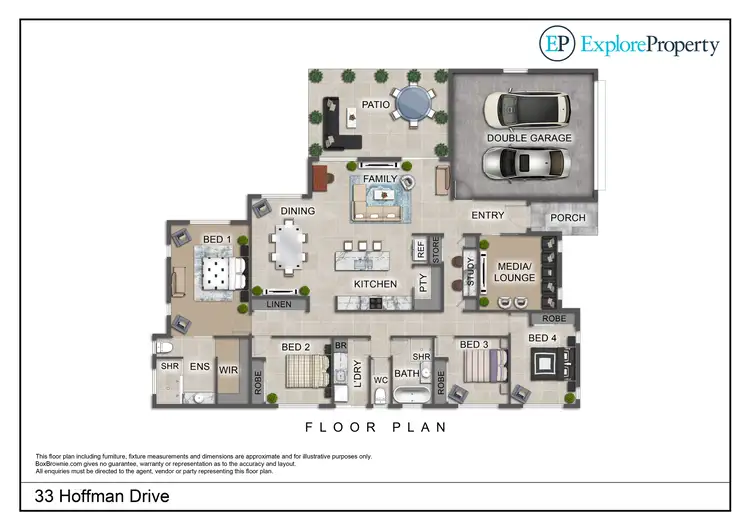 Floorplan of Homely house listing, 33 Hoffman Drive, Marian QLD 4753