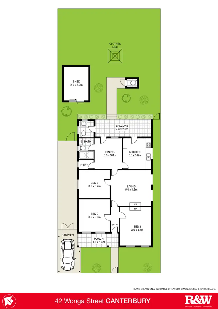 Floorplan of Homely house listing, 42 Wonga Street, Canterbury NSW 2193