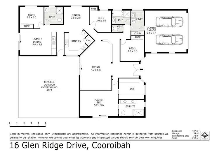 Floorplan of Homely house listing, 16 Glenridge Drive, Cooroibah QLD 4565