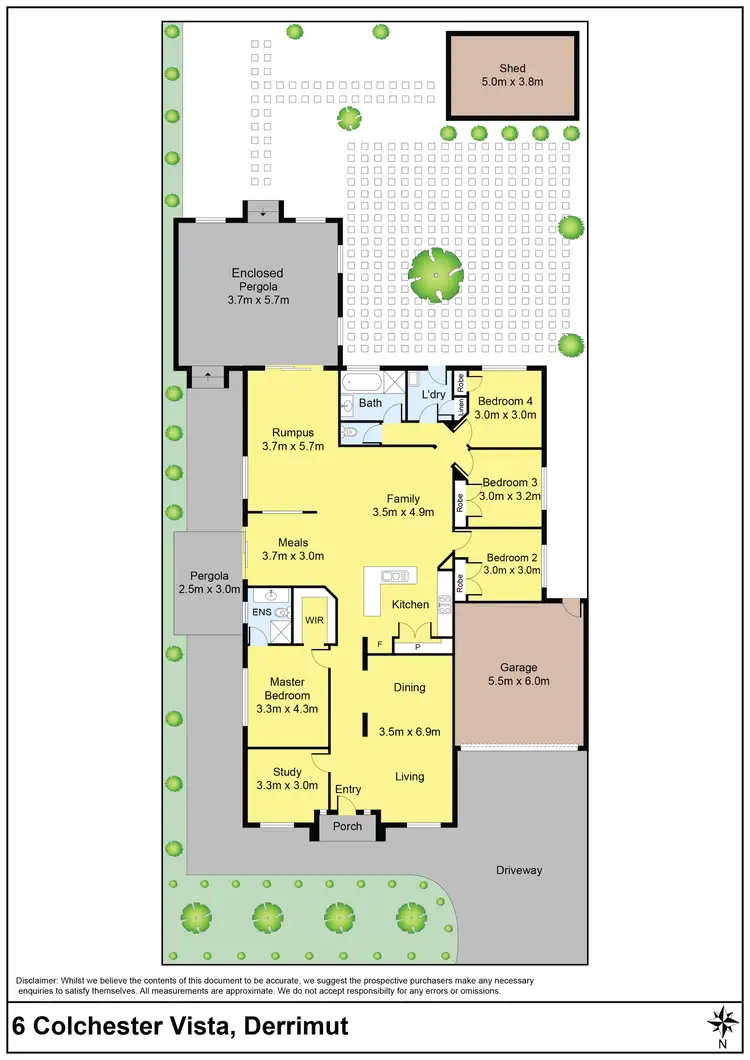 Floorplan of Homely house listing, 6 Colchester Vista, Derrimut VIC 3026