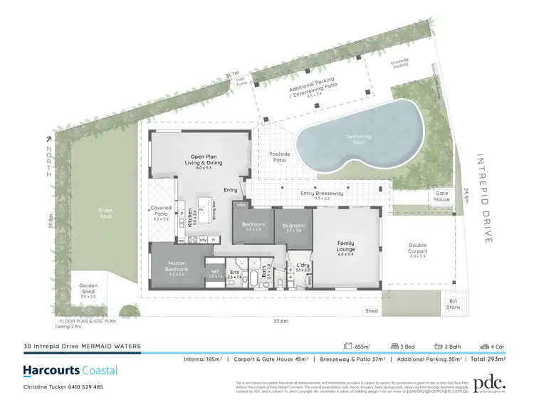 Floorplan of Homely house listing, 30 Intrepid Drive, Mermaid Waters QLD 4218