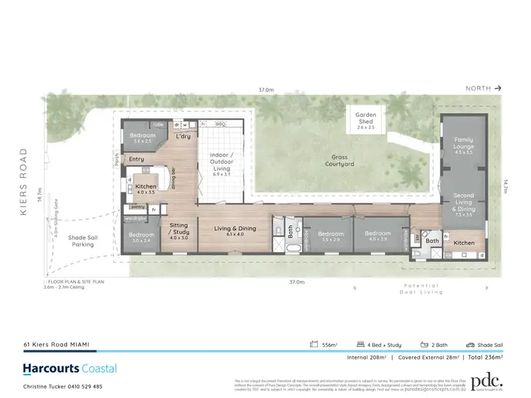 Floorplan of Homely house listing, 61 Kiers Road, Miami QLD 4220