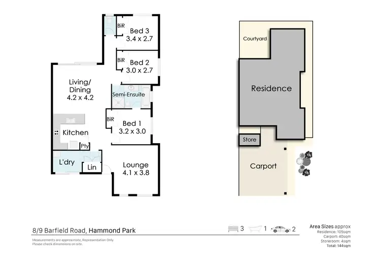 Floorplan of Homely house listing, 5/9 Barfield Road, Hammond Park WA 6164