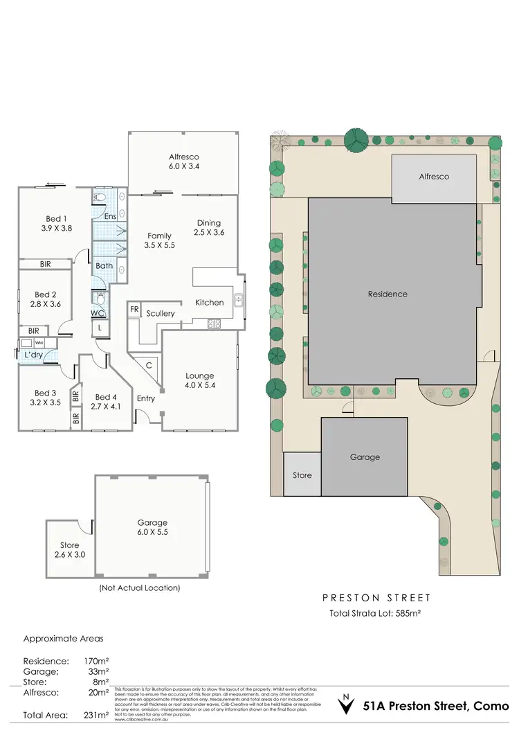 Floorplan of Homely house listing, 51A Preston Street, Como WA 6152