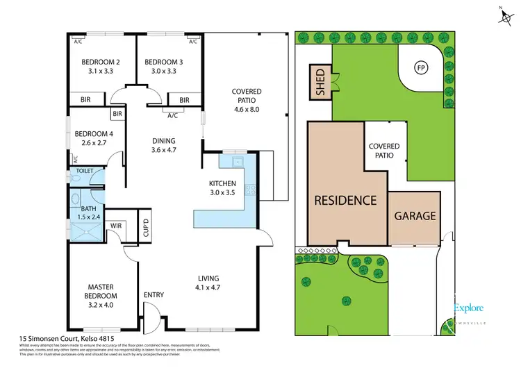 Floorplan of Homely house listing, 15 Simonsen Court, Kelso QLD 4815