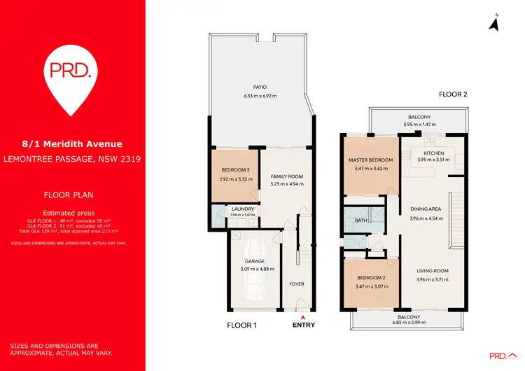 Floorplan of Homely townhouse listing, 8/1 Meredith Avenue, Lemon Tree Passage NSW 2319