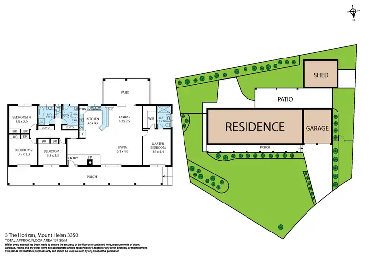 Floorplan of Homely house listing, 3 The Horizon, Mount Helen VIC 3350