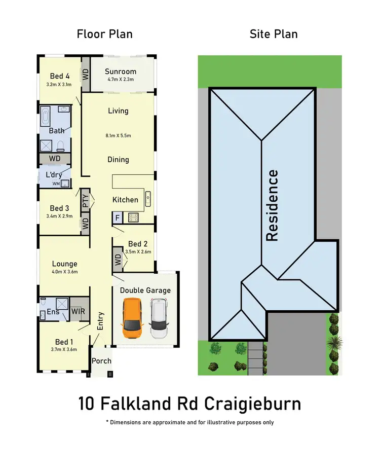 Floorplan of Homely house listing, 10 Falkland Road, Craigieburn VIC 3064