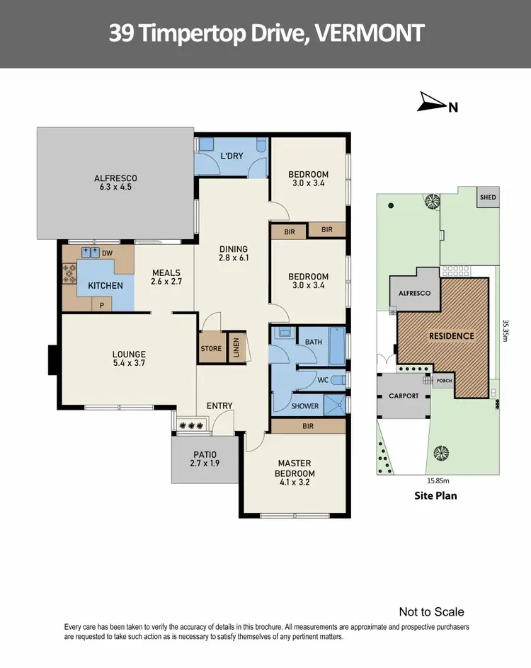 Floorplan of Homely house listing, 39 Timbertop Drive, Vermont VIC 3133