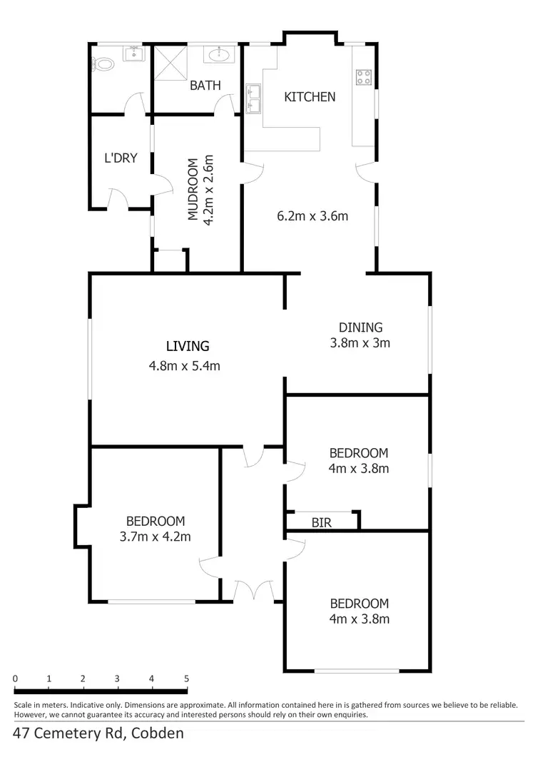 Floorplan of Homely rural property listing, 47 Cemetery Rd, Cobden VIC 3266