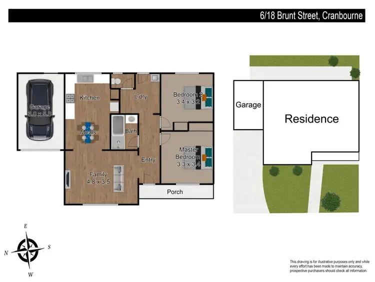 Floorplan of Homely unit listing, 6/18 Brunt Street, Cranbourne VIC 3977