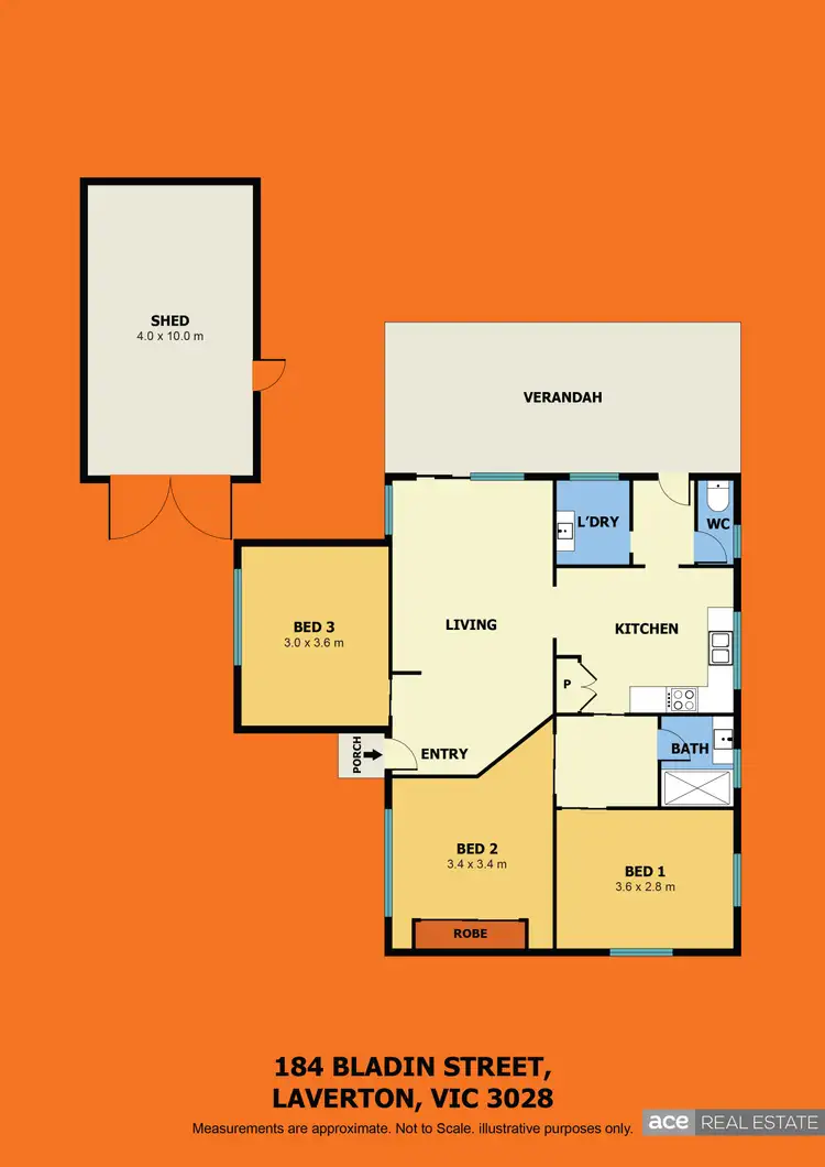 Floorplan of Homely house listing, 184 Bladin Street, Laverton VIC 3028