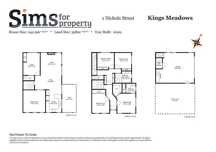 Floorplan of Homely house listing, 1 Nichols Street, Kings Meadows TAS 7249