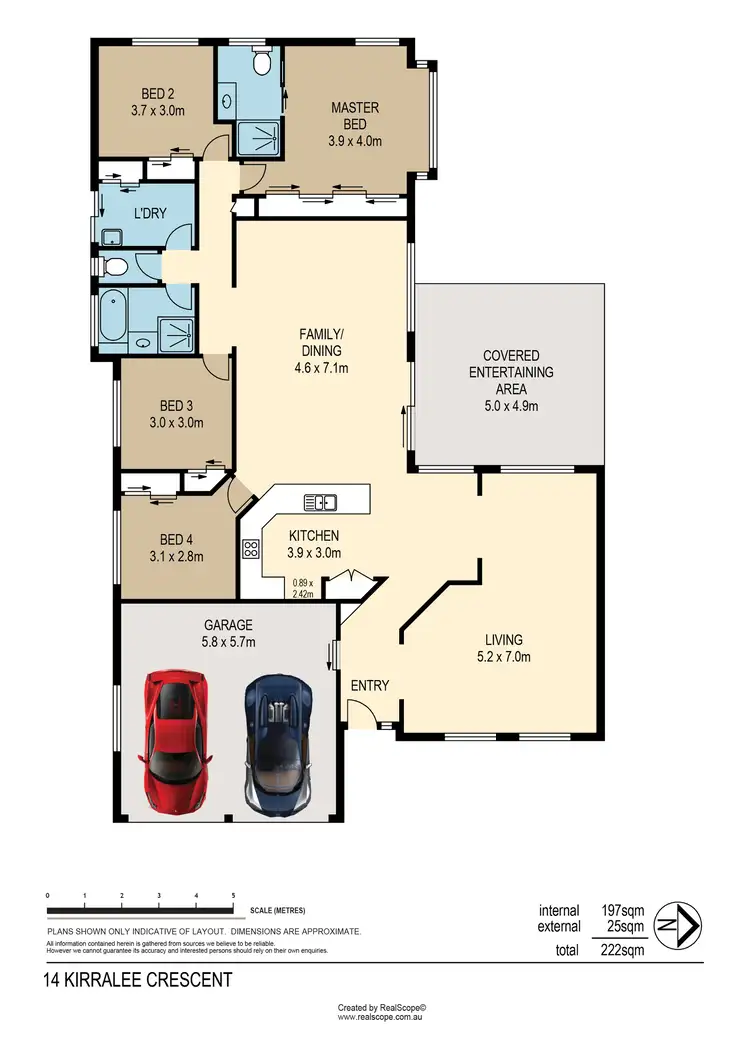 Floorplan of Homely house listing, 14 Kirralee Crescent, Upper Kedron QLD 4055