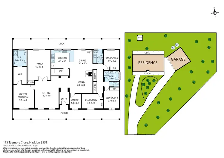 Floorplan of Homely house listing, 113 Taemore Close, Haddon VIC 3351