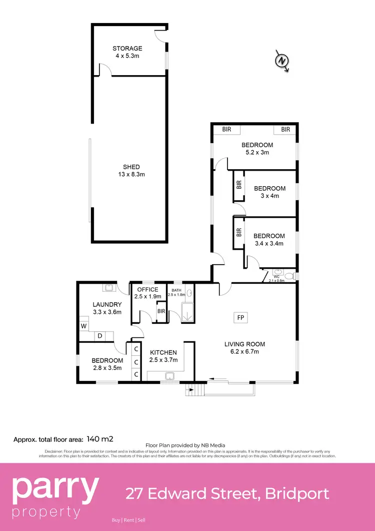 Floorplan of Homely house listing, 27 Edward Street, Bridport TAS 7262